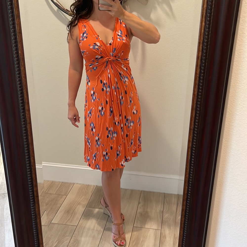Boden dress orange sleeveless